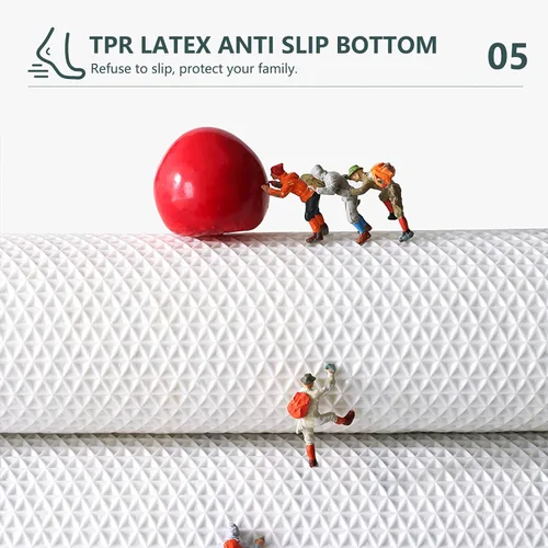 Miniatura 8 de APROPHIC Alfombras de baño bohemias de 17 x 24 pulgadas para decoración de baño, tapete de baño antideslizante de microfibra de felpa absorbente