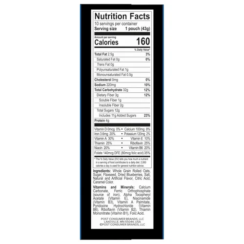 Miniatura 10 de Better Oats Paquetes de avena instantánea gruesos y abundantes, sabor a muffin de arándanos con semillas de lino y granos enteros, desayuno