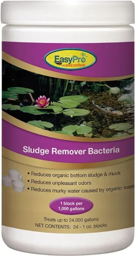 EasyPro Pond Product SBB24 - Bacterias eliminadoras de lodos - Bloques de 24 unidades de 1 oz | Dosis inicial y dosis de mantenimiento de hasta 1