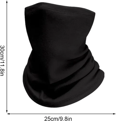 Miniatura 7 de BBAUER Bufanda para el cuello, bufanda de invierno resistente al viento, absorbe la humedad, transpirable