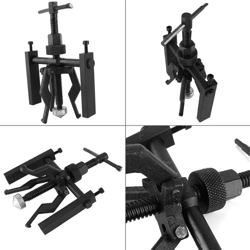 Miniatura 8 de Extractor de rodamientos interiores de 3 mandíbulas, juego de herramientas extractoras de engranajes internos de servicio pesado para quitar