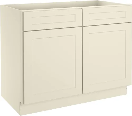 Miniatura 60 de LOVMOR Armarios de base de cocina, armario de almacenamiento aparador, gabinete de entrada con 1 cajón y estante ajustable, 24 pulgadas de ancho x