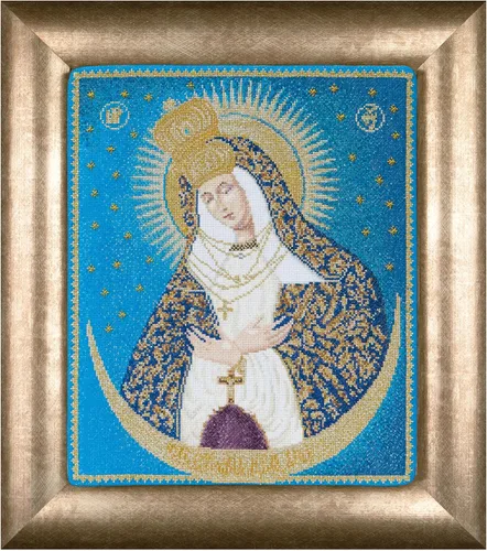 Miniatura 12 de Thea Gouverneur - Kit de punto de cruz contado - Nuestra Señora de la Ayuda Perpetua - Aida - 18 unidades - Kit de bordado para adultos - Hilos