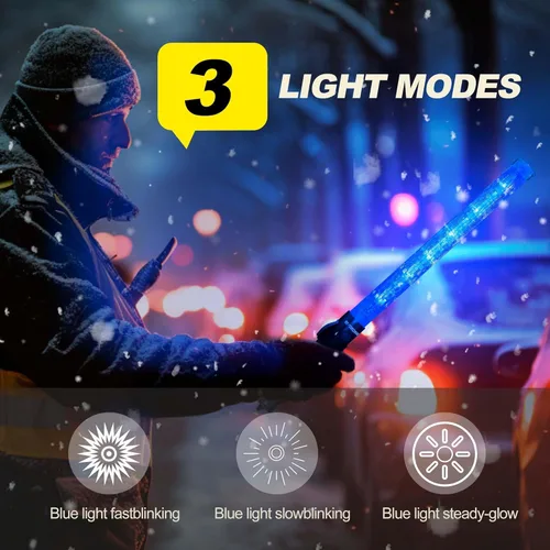 Miniatura 4 de E-riding Varitas de Luz de Seguridad para Control de Tráfico de 21 pulgadas Alta Visibilidad, Duraderas, Portátiles Varita de Control de Tráfico