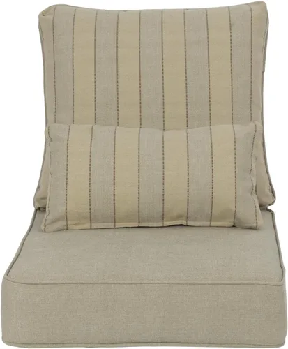 Miniatura 13 de Aoodor Cojín para silla de exterior, 22 x 24 pulgadas, resistente al agua, resistente a la decoloración, cojines de asiento de patio con funda
