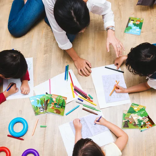 Miniatura 5 de Faccito Paquete de 24 mini libros para colorear para niños, recuerdos de fiesta para niños en edad preescolar, recuerdos de fiesta de cumpleaños a