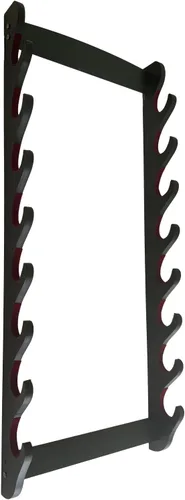 Miniatura 11 de Katana - Soporte de pared para espada de terciopelo de 1 nivel, patrones de peces dorados, soporte acolchado de espada samurái, soporte de espada