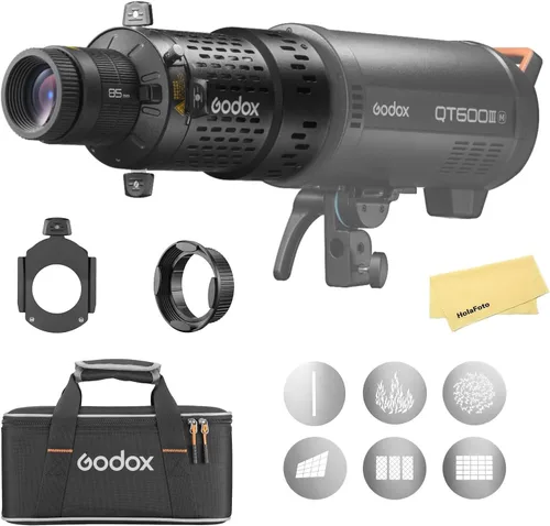 Godox BFP - Accesorio de proyección de flash para Bowens Mount Flash Speedlite, diseño giratorio de 360°, montaje de lente EF, accesorio de luz