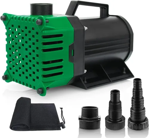 BARST Bomba de agua sumergible de 2650 GPH con cable de alimentación de 25 pies y bolsa de barrera para fuente de estanque de jardín, cascada,