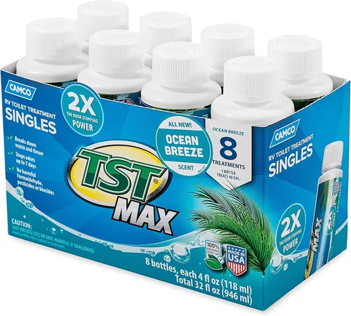 Miniatura 10 de Camco TST MAX - Tratamiento de inodoro RV – Sin formaldehído – Descompone residuos y tejidos – Seguro para tanque séptico – Trata tanques