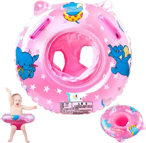 Walsai Flotador de natación para bebé, anillo de natación inflable con asiento flotante para niños de 6 meses a 6 años