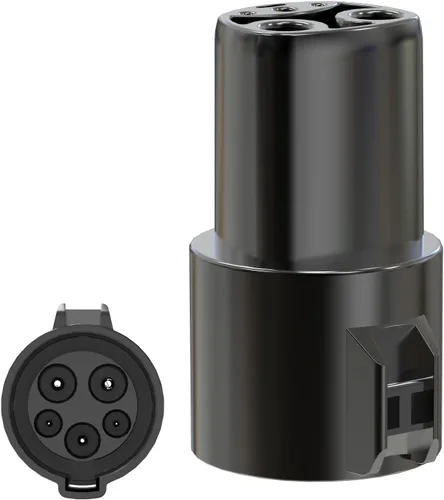 2025 Adaptador J1772 a Tesla Actualizado, Máx 80A 240V, Compatible con Modelo 3/S/X/Y, Soporta Carga AC Nivel 1 y 2, Funciona con Conectores J1772