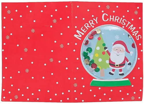 Miniatura 3 de Craft County Kit de manualidades de globos con purpurina de nieve de Navidad - Árbol de Navidad Regalos Copos de nieve (hace 2 globos de nieve)