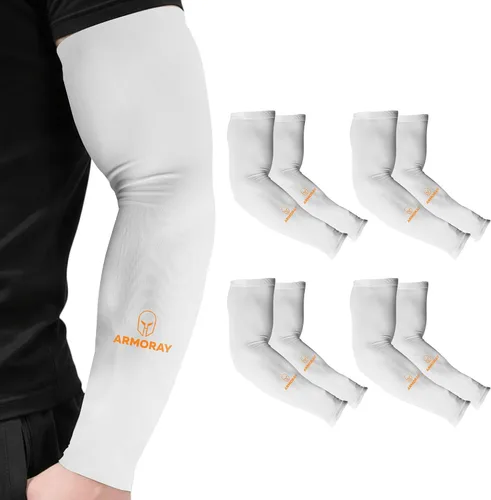 Miniatura 150 de ARMORAY - Mangas de brazo para hombres o mujeres; para cubrir tatuajes; de enfriamiento, para practicar deportes, básquetbol, golf, fútbol
