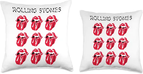 Miniatura 3 de The Rolling Stones - Almohada oficial HD con múltiples lenguas, 16 x 16 pulgadas, multicolor