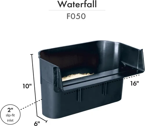 Miniatura 3 de HALF OFF PONDS Simply Waterfalls 3200 - Kit de cascada sin estanque, con forro de PVC de 10 pies por 15 pies y bomba sumergible de la serie