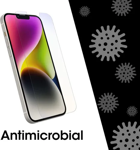 Miniatura 4 de OtterBox AMPLIFY - Protector de pantalla de cristal antimicrobiano para iPhone 14 Plus, respuesta táctil impecable, resistente a las huellas