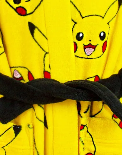 Miniatura 6 de Pokemon Albornoz Pikachu con orejas 3D para niños y niñas