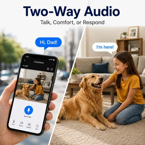 Miniatura 5 de Cámaras 5G para Seguridad del Hogar, Cámara de Seguridad Interior y Exterior de 3MP para Bebé/Anciano/Perro/Mascota/Niñera, Monitor WiFi para Bebé