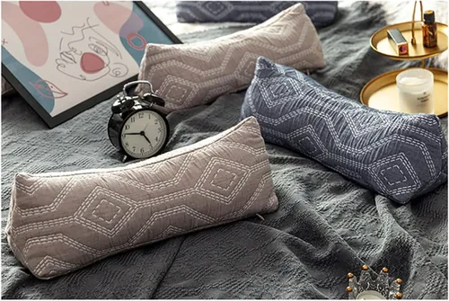 Miniatura 6 de Almohadas para el cuello y cervical, almohada de trigo sarraceno para el cuello cervical con relleno de cáscaras de alforfón, almohadas redondas de B