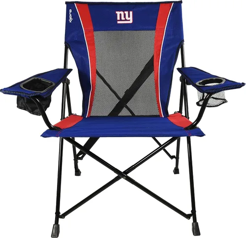 Miniatura 4 de Kijaro Dual Lock Pro, Silla plegable para fanáticos de deportes NFL, 26" L x 35.5" W x 37" H, New York Giants