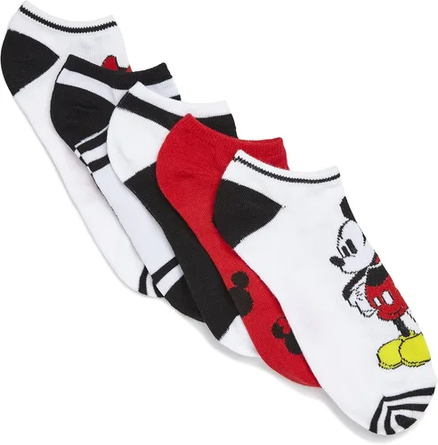 Miniatura 6 de Disney Women's Mickey Mouse 5 Pack No Show Socks