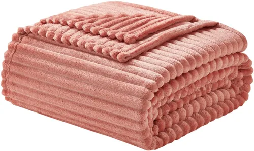 Miniatura 16 de Nestl Manta azul tamaño Queen para cama - Mantas acogedoras y cálidas para mujeres, mantas de felpa grande de vellón para niñas, azul piedra, 90 x