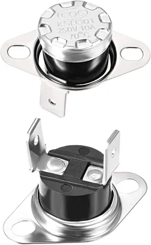 Miniatura 41 de uxcell KSD301 Termostato 104.0 °F/104°F 10A N.C Ajustar interruptor de temperatura de disco rápido para microondas, horno, cafetera 2 piezas