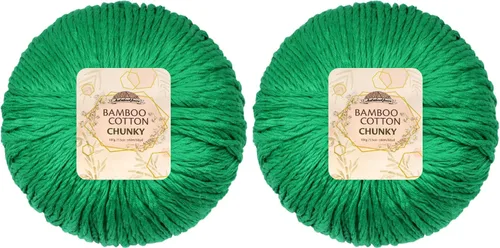 Miniatura 34 de Ovillo grueso de algodón de bambú para alfombras, chaquetas y cobijas, 14