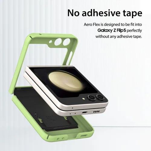 Miniatura 6 de araree Aero Flex - Funda para Galaxy Z Flip 5 con protección de bisagra, funda protectora delgada (PC) con protector de bisagra (TPU), compatible