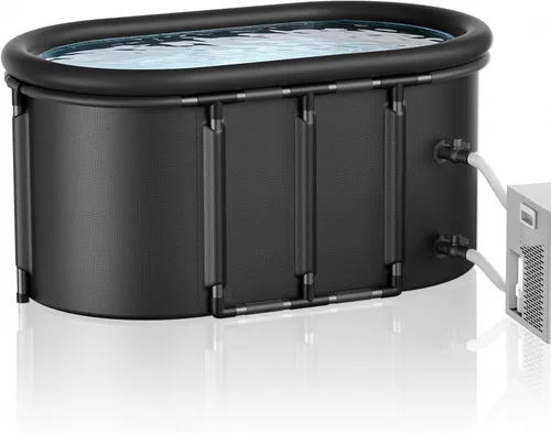 Miniatura 11 de Bañera fría para baño de hielo e inmersión de cuerpo completo, bañera portátil de terapia de agua fría con cubierta y bolsa de transporte