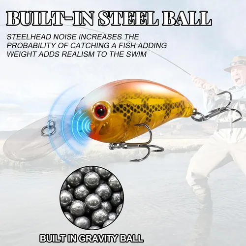 Miniatura 8 de Fishing Lures Shallow Deep Diving Swimbait Crankbait Fishing Wobble Multi Jointed Hard Baits for Bass Trout Freshwater and Saltwater