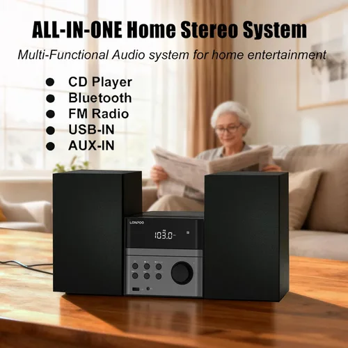 Miniatura 3 de Home CD Stereo Shelf System, 30W Micro HiFi System