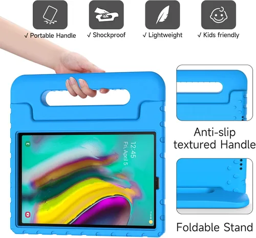 Miniatura 6 de Funda protectora ligera a prueba de golpes con mango convertible para niños y niñas, para Samsung Galaxy Tab S5e de 10.5 pulgadas lanzada en 2019
