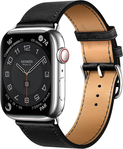 Miniatura 14 de LB1 - Correa de cuero para Apple Watch para mujeres y hombres, SE Ultra 2 de 1.575 in 1.732 in 1.811 in 1.654 in 1.772 in 1.614 in 1.496 in 1.929 in