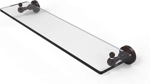 Miniatura 22 de Allied Brass WP-1/16 Waverly Place Collection - Estante de cristal con bordes biselados de 16 pulgadas, bronce aceitado Oil Rubbed Bronze