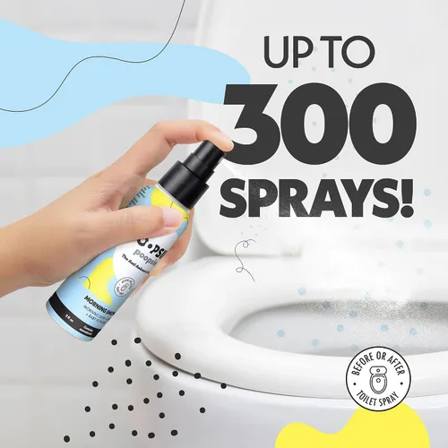 Miniatura 7 de Oopsie Poopsie Aerosol para inodoro, artículos esenciales de viaje, cada uno hasta 300 usos, desodorante de olor de baño con aceites esenciales