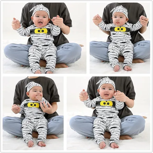 Miniatura 3 de Aalizzwell Conjunto de ropa para bebés y niñas de Halloween para bebés y niñas