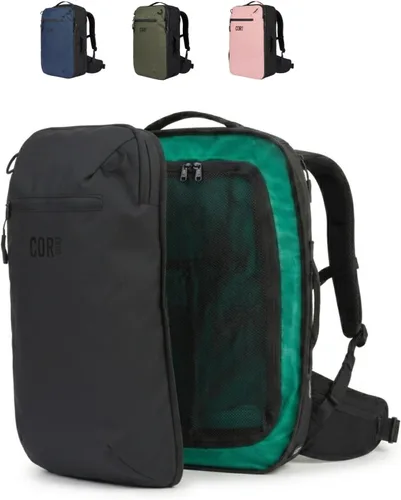 Miniatura 9 de COR Surf - Mochila de viaje aprobada para vuelo, de cabina, para laptop Mochila de equipaje de fin de semana para negocios, unisex, 28 l