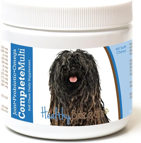 Miniatura 386 de Healthy Breeds Pug todo en uno multivitamínico suave masticable 60