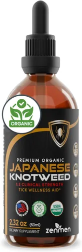 Zenmen Knotweed japonés Premium Resveratrol USDA Tintura probada por terceros 2.0 fl oz/2.32 oz - Relación de fuerza clínica 1:3 - Suplemento de