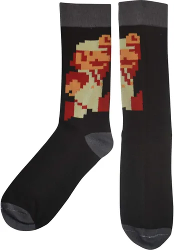 Miniatura 2 de Nintendo Super Mario Bros Classic Fire - Calcetines para hombre, 10-13, Negro