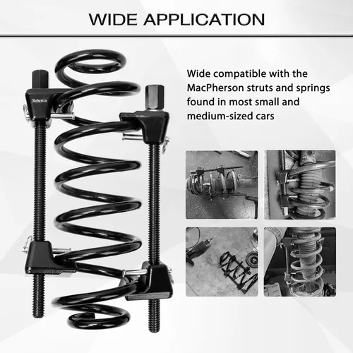 Miniatura 2 de ReluxGo Macpherson - Herramienta de compresor de resorte de puntal, 2 piezas de compresor de resorte helicoidal automotriz de servicio pesado