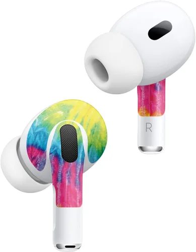 Miniatura 2 de MightySkins - Fundas compatibles con Apple AirPods Pro 2 - Tie Dye 2 Funda protectora de vinilo duradera y única Fácil de aplicar, quitar