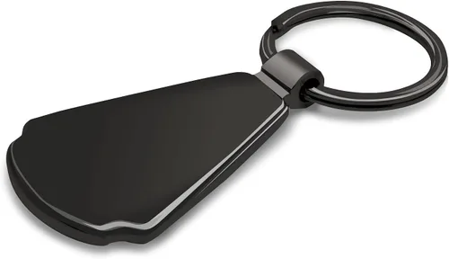 Miniatura 7 de iPick Image for Ford Mustang GT Black Dome Metal Teardrop Key Chain