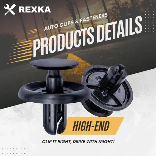 Miniatura 9 de Rexka 20 piezas de protector contra salpicaduras de motor Fender Liner tapa de maletero debajo de la cubierta clip de retención estilo empuje 20PZAS