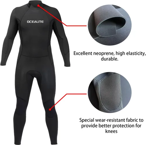 Miniatura 4 de Trajes de neopreno completos 5/4mm 4/3mm y 3mm para hombres, trajes premium de neopreno para buceo, esnórquel, surf y natación
