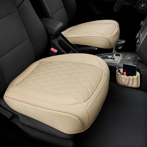 Miniatura 17 de 1 paquete de funda de cuero para asiento delantero de coche, funda inferior de asiento de coche, protectores de asiento de conductor antideslizantes