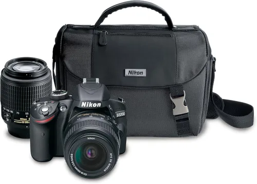 Miniatura 5 de Nikon D3200 24.2 MP CMOS Digital SLR con lente de zoom 18-55 mm f/3.5-5.6 AF-S DX VR NIKKOR (Rojo)