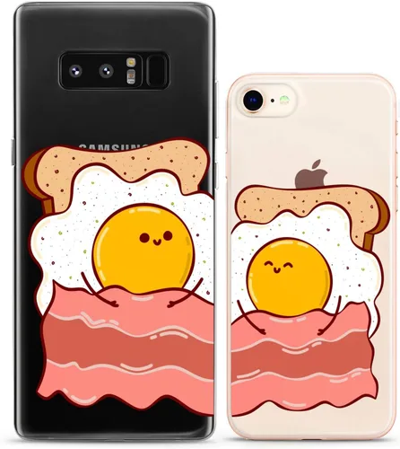 Miniatura 9 de Fundas a juego para parejas compatibles con iPhone 16 15 14 13 12 11 Pro Max Mini Xs X 6s 8 Plus 7+ Xr 10 SE 5 pares de amigos, hojas lindas, gato